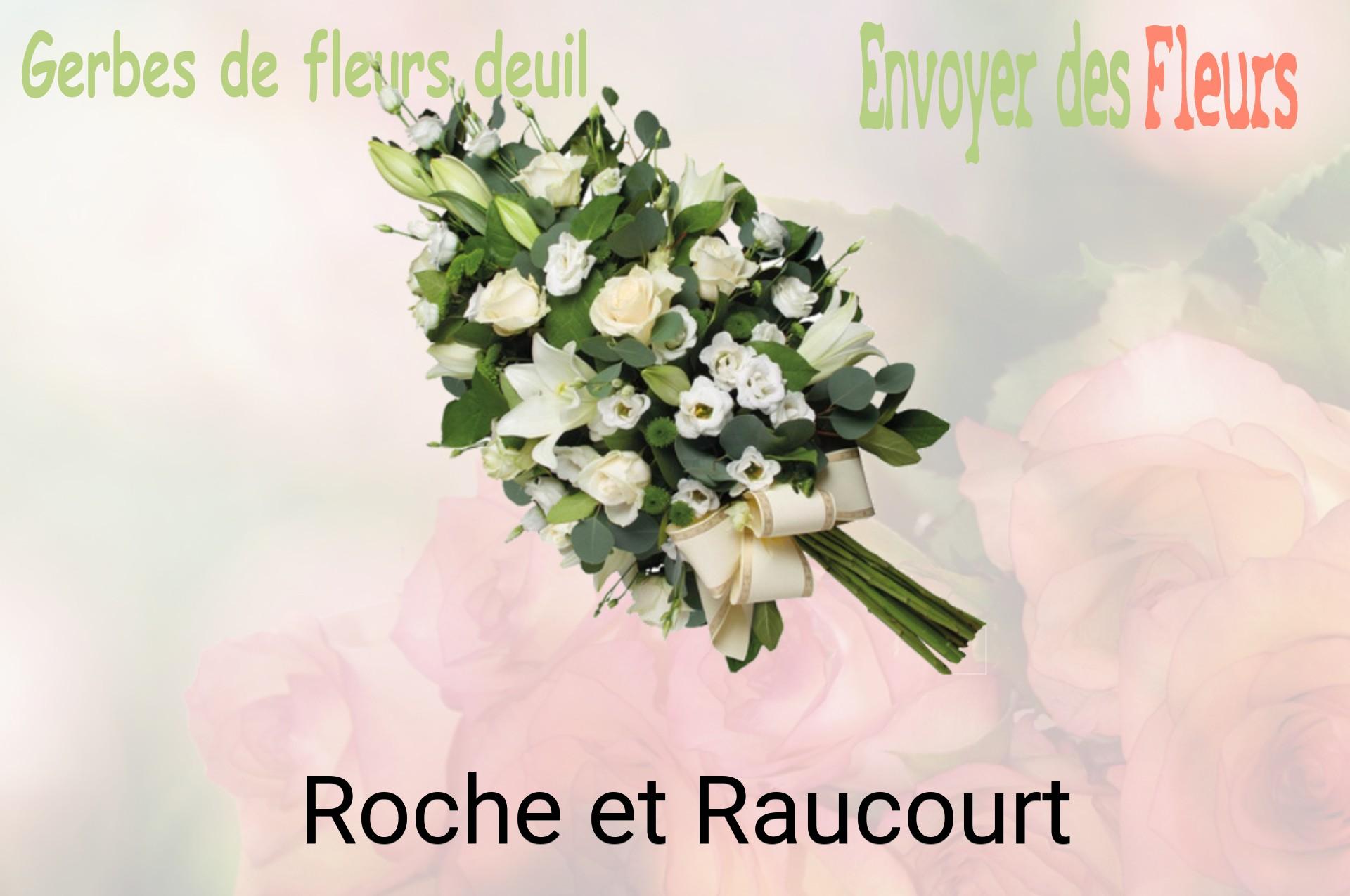 Gerbe de fleurs de deuil livrée à Roche-et-Raucourt